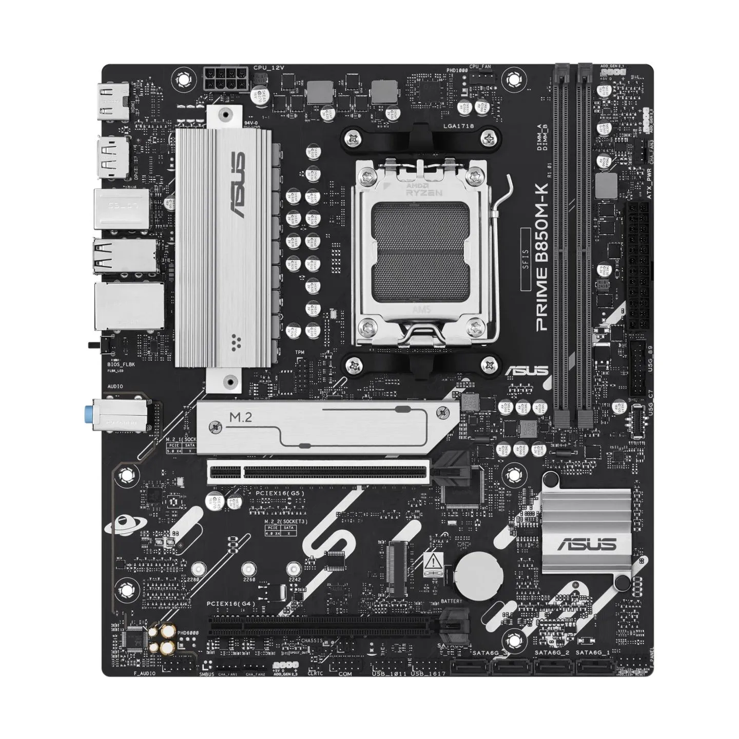 Asus Mainboard|ASUS|AMD B850|SAM5|Micro-ATX|Memory DDR5|Memory slots 2|1xPCI-Express 4.0 16x|1xPCI-Express 5.0 16x|2xM.2|1xHDMI|