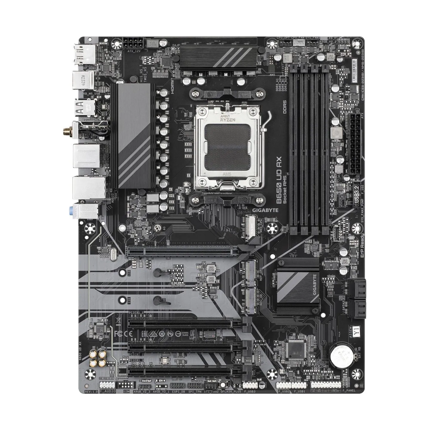 Gigabyte Mainboard|GIGABYTE|AMD B650|SAM5|ATX|Memory DDR5|Memory slots 4|1xPCI-Express 16x|3xPCI-Express 3.0 16x|3xM.2|1xHDMI|1x