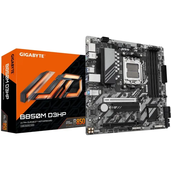 Gigabyte Mainboard|GIGABYTE|AMD B850|Socket AM5|micro ATX|RAM DDR5-SDRAM|4xSlots|2xNumber of M.2 (M) slots|B850MD3HP1.2