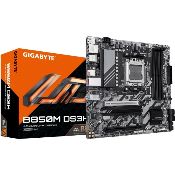 Gigabyte Mainboard|GIGABYTE|AMD B850|Socket AM5|micro ATX|RAM DDR5-SDRAM|4xSlots|2xNumber of M.2 (M) slots|B850MDS3H1.2