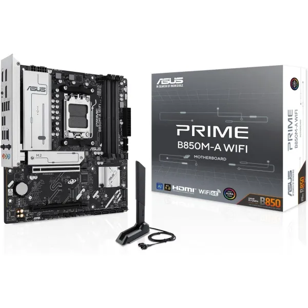Asus Mainboard|ASUS|AMD B850|SAM5|Micro-ATX|Memory DDR5|Memory slots 4|1xPCI-Express 4.0 16x|1xPCI-Express 5.0 16x|3xM.2|1xHDMI|