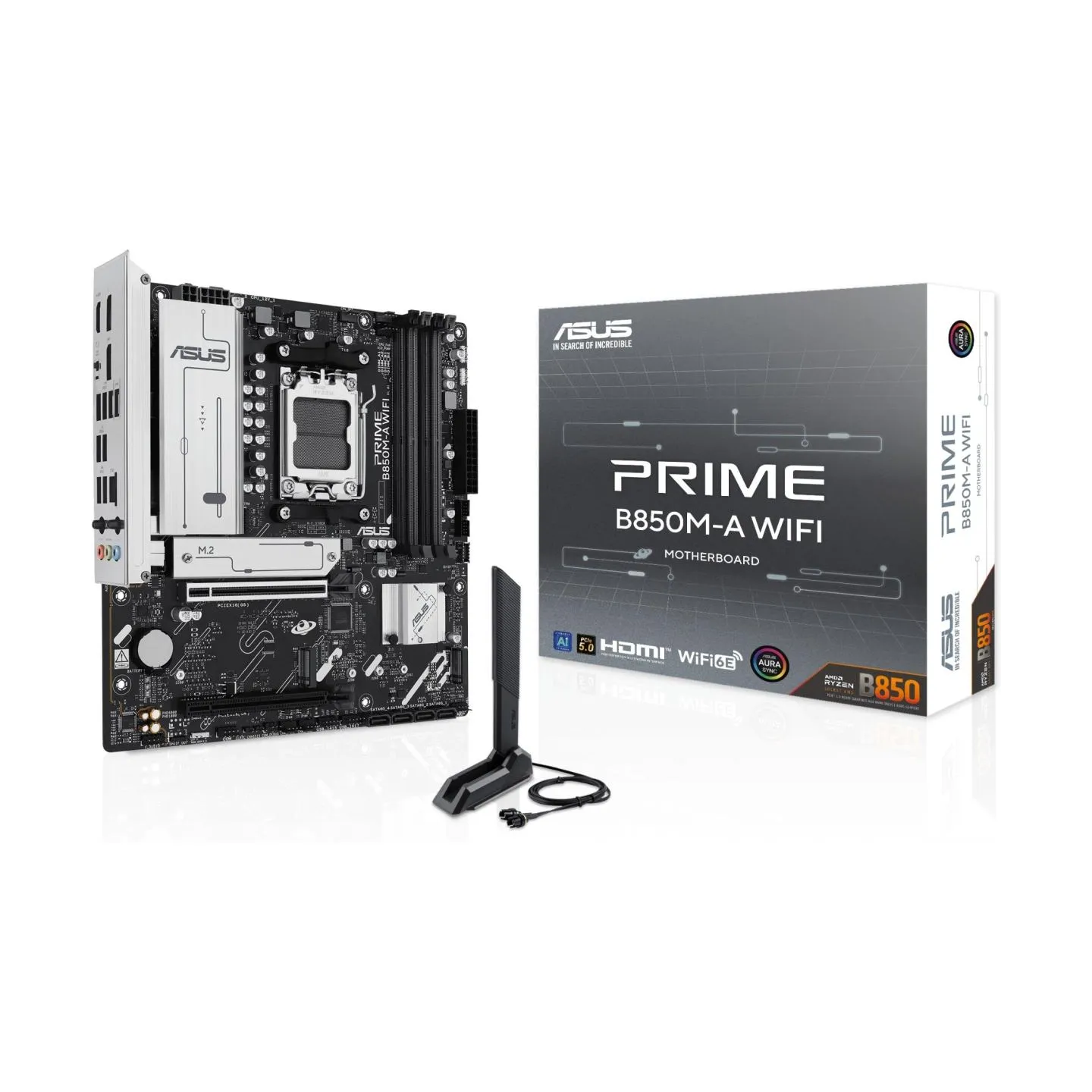 Asus Mainboard|ASUS|AMD B850|SAM5|Micro-ATX|Memory DDR5|Memory slots 4|1xPCI-Express 4.0 16x|1xPCI-Express 5.0 16x|3xM.2|1xHDMI|