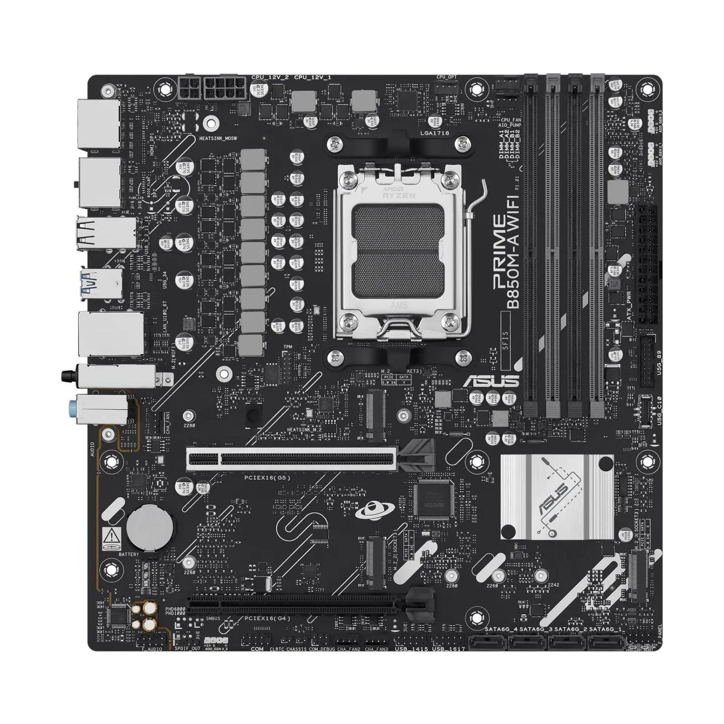 Asus Mainboard|ASUS|AMD B850|SAM5|Micro-ATX|Memory DDR5|Memory slots 4|1xPCI-Express 4.0 16x|1xPCI-Express 5.0 16x|3xM.2|1xHDMI|