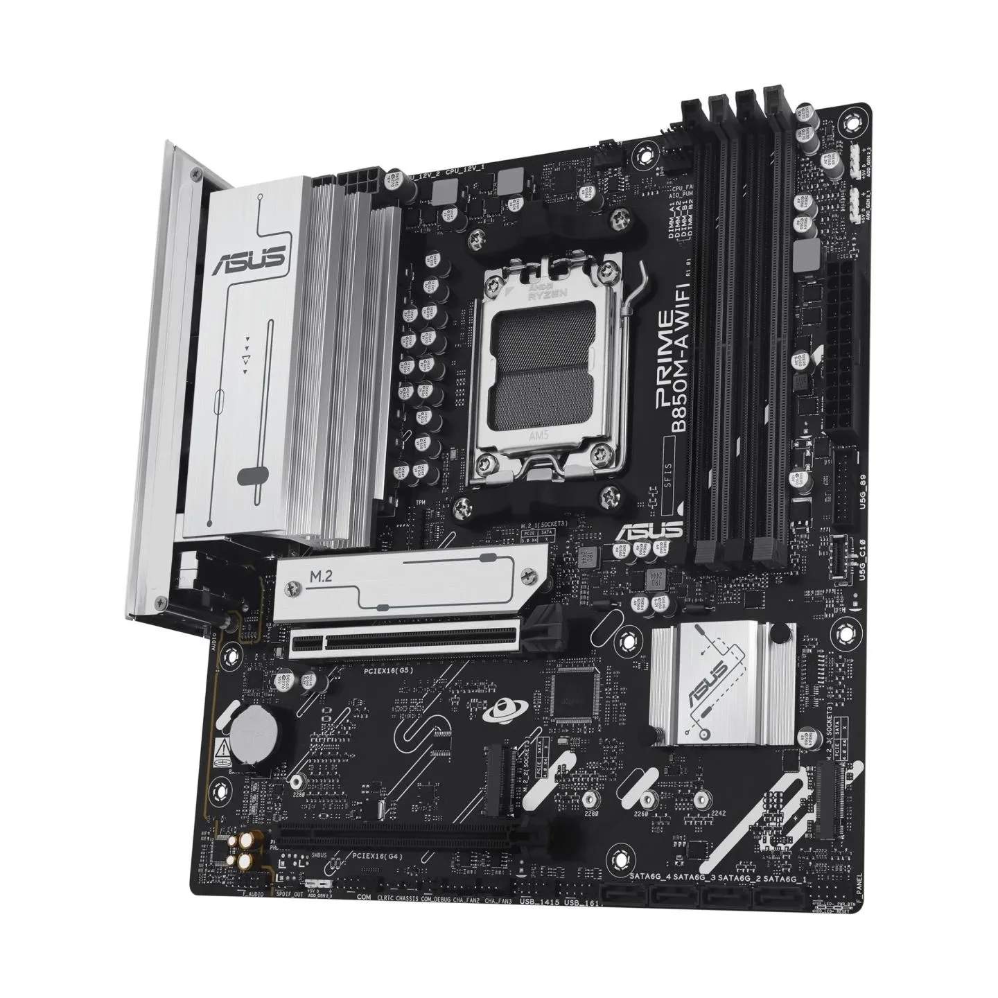 Asus Mainboard|ASUS|AMD B850|SAM5|Micro-ATX|Memory DDR5|Memory slots 4|1xPCI-Express 4.0 16x|1xPCI-Express 5.0 16x|3xM.2|1xHDMI|
