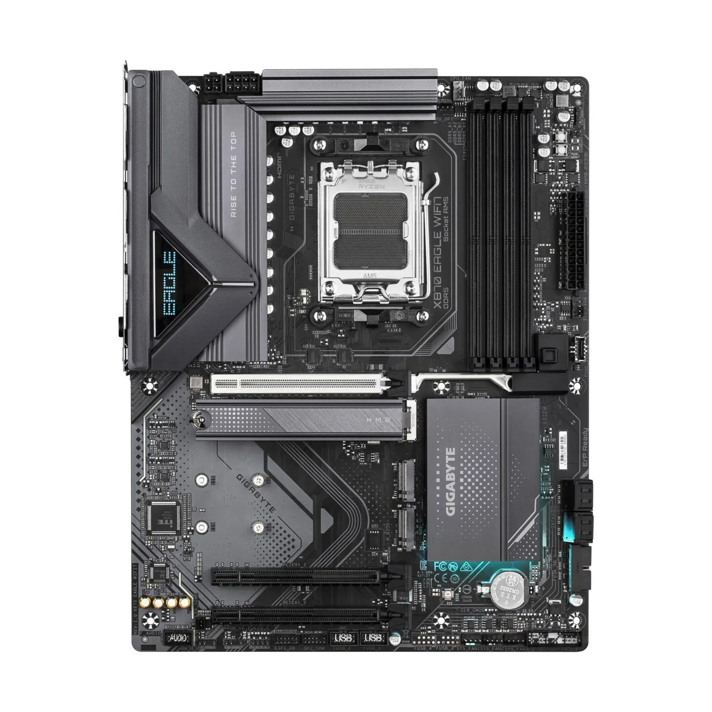 Gigabyte Mainboard|GIGABYTE|AMD X870|SAM5|ATX|Memory DDR5|Memory slots 4|2xPCI-Express 3.0 1x|1xPCI-Express 5.0 16x|3xM.2|1xHDMI