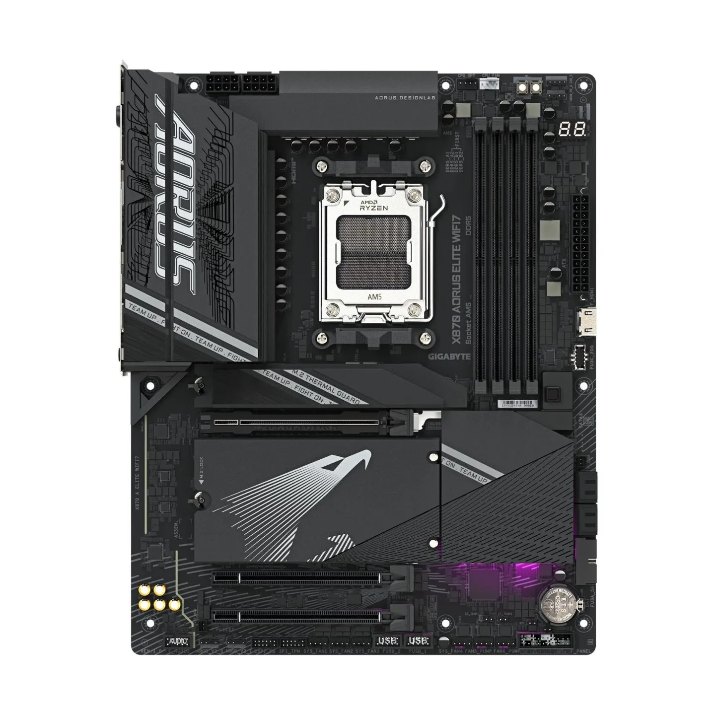 Gigabyte Mainboard|GIGABYTE|AMD X870|SAM5|ATX|Memory DDR5|Memory slots 4|X870AELITEWIFI71.1