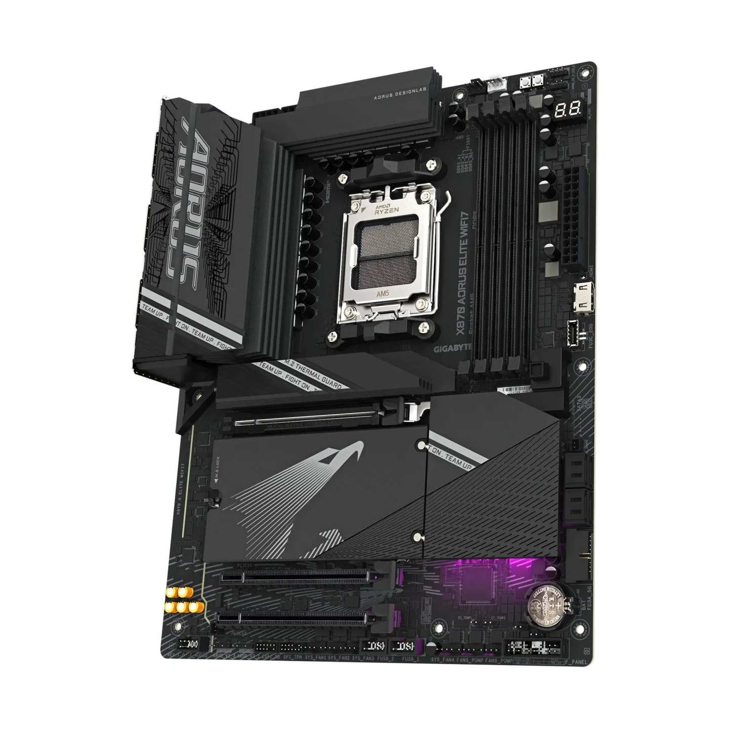 Gigabyte Mainboard|GIGABYTE|AMD X870|SAM5|ATX|Memory DDR5|Memory slots 4|X870AELITEWIFI71.1
