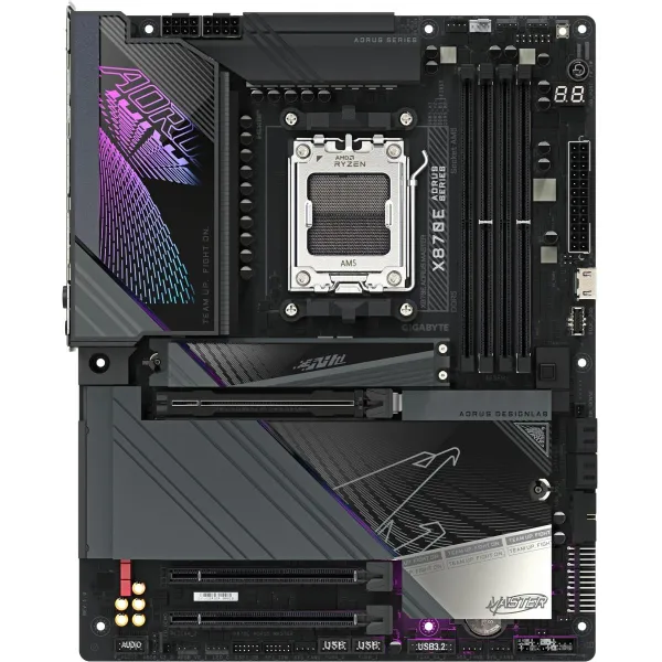 Gigabyte Mainboard|GIGABYTE|AMD X870E|SAM5|ATX|Memory DDR5|Memory slots 4|1xPCI-Express 3.0 4x|1xPCI-Express 4.0 4x	|1xPCI-Expre