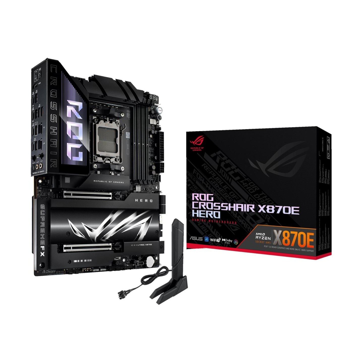 Asus Mainboard|ASUS|AMD X870E|SAM5|ATX|Memory DDR5|Memory slots 4|2xPCI-Express 4.0 16x|2xPCI-Express 5.0 16x|4xM.2|1xHDMI|1xAud