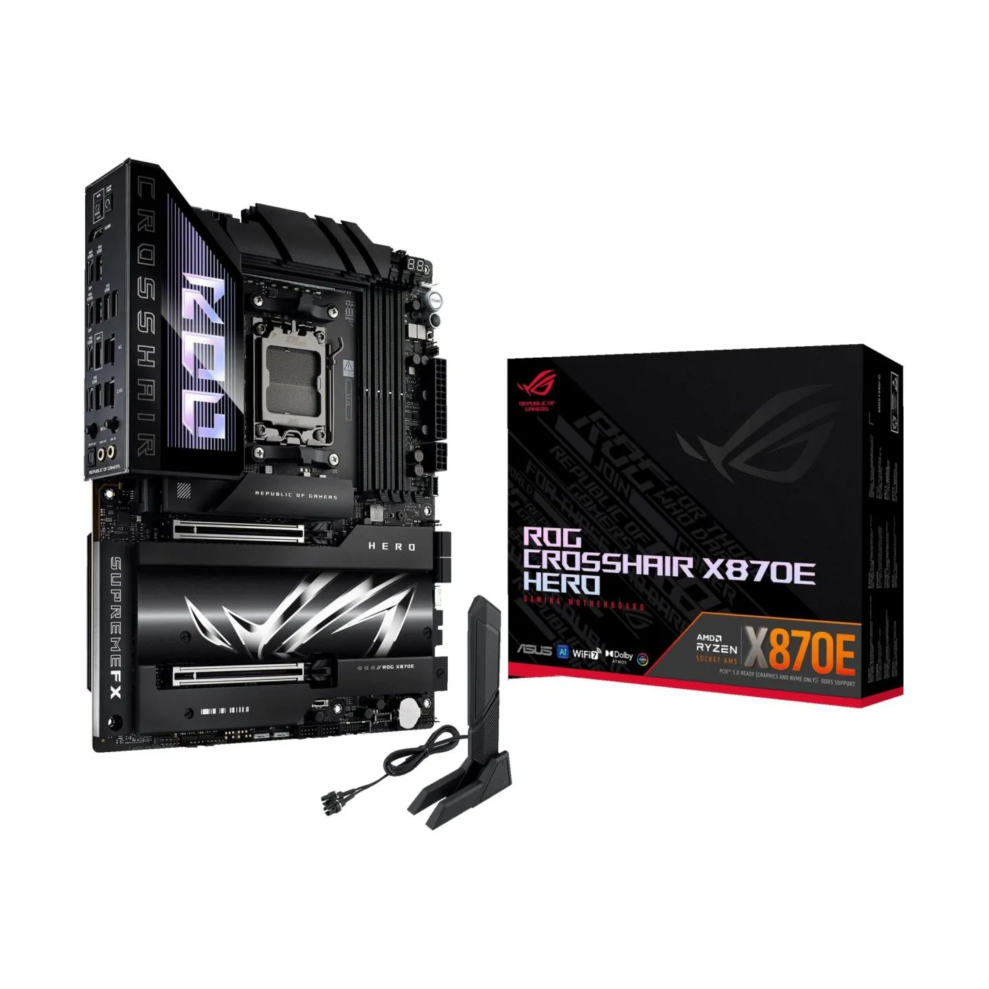 Asus Mainboard|ASUS|AMD X870E|SAM5|ATX|Memory DDR5|Memory slots 4|2xPCI-Express 4.0 16x|2xPCI-Express 5.0 16x|4xM.2|1xHDMI|1xAud
