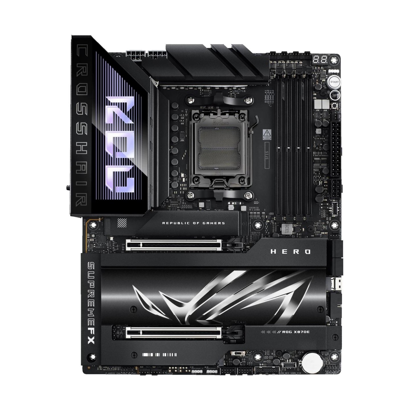 Asus Mainboard|ASUS|AMD X870E|SAM5|ATX|Memory DDR5|Memory slots 4|2xPCI-Express 4.0 16x|2xPCI-Express 5.0 16x|4xM.2|1xHDMI|1xAud