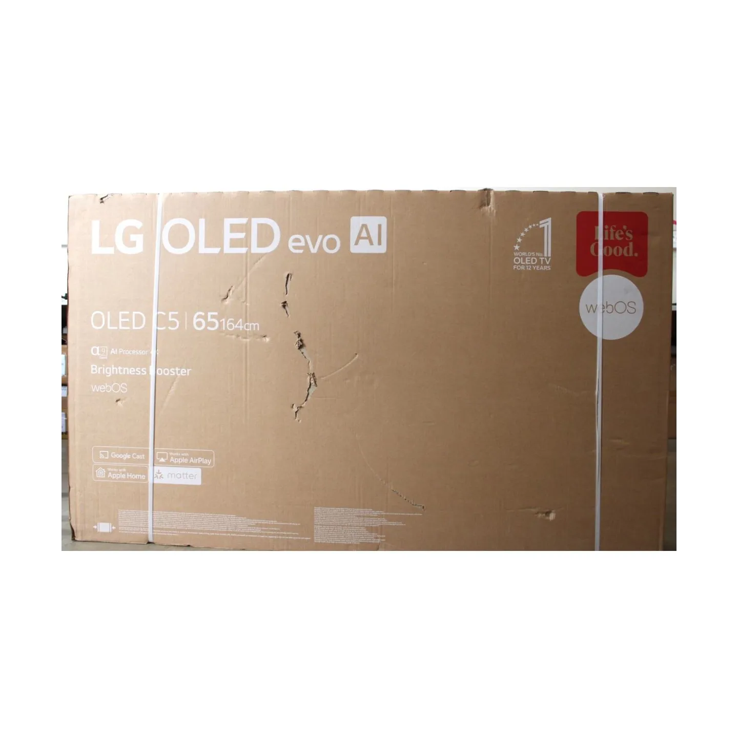 LG OLED65C51LA 65" (165 cm) OLED TV | LG OLED65C51LA | 65 | Smart TV | webOS 25 | UHD | DAMAGED PACKAGING