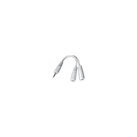Gembird CABLE AUDIO SPLITTER 3.5MM/10CM WHT CCA-415-0.1M GEMBIRD
