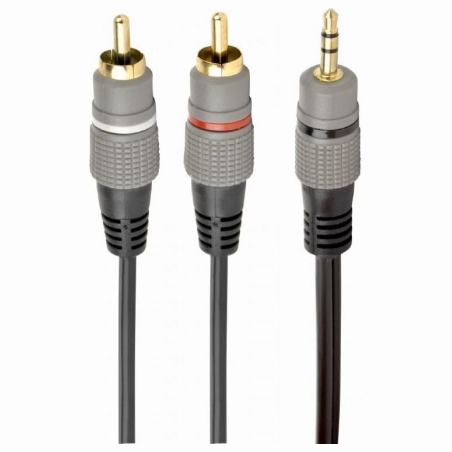 Gembird CABLE AUDIO 3.5MM TO 2RCA 2.5M/GOLD CCA-352-2.5M GEMBIRD