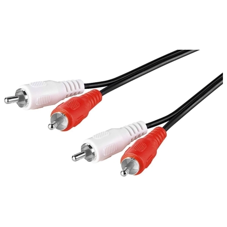 Goobay | Stereo RCA cable 2x RCA | 50030 | 2 RCA male (audio left/right) | 2 RCA male (audio left/right)