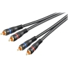 Goobay | Stereo RCA cable 2x RCA, double shielded | 50032