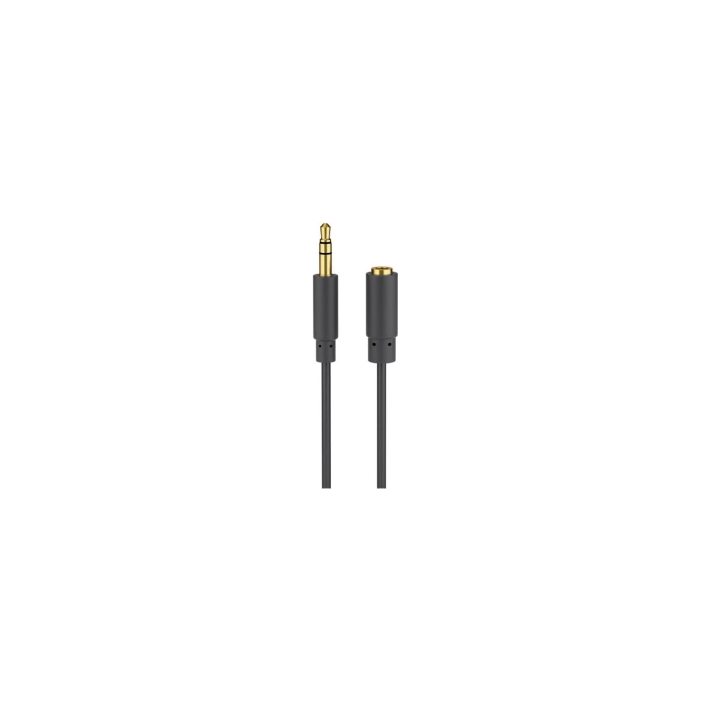 Goobay | Headphone and audio AUX extension cable; 3.5 mm; 3-pin; slim | 97122