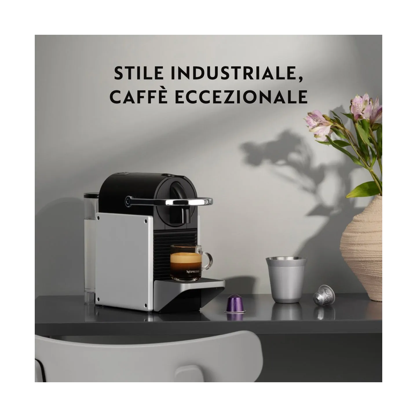 Delonghi | Coffee Maker | EN127.S Nespresso Pixie | Pump pressure 19 bar | Capsule | 1260 W | Silver