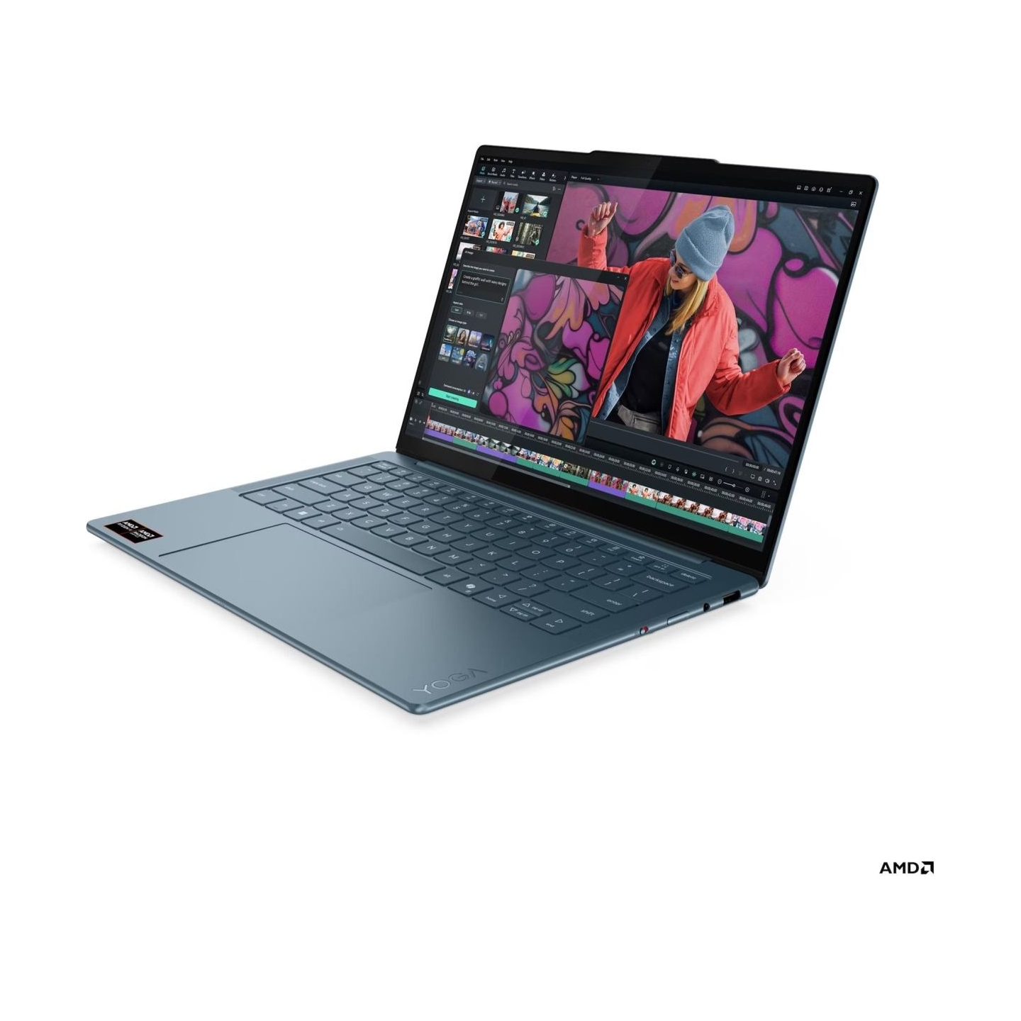 Lenovo Yoga Slim 7 14AKP10 14 WUXGA AMD R5 AI 330/16GB/512GB/AMD Radeon 820M/WIN11 Home/ENG Backlit kbd/Tidal Teal/2Y Warranty |