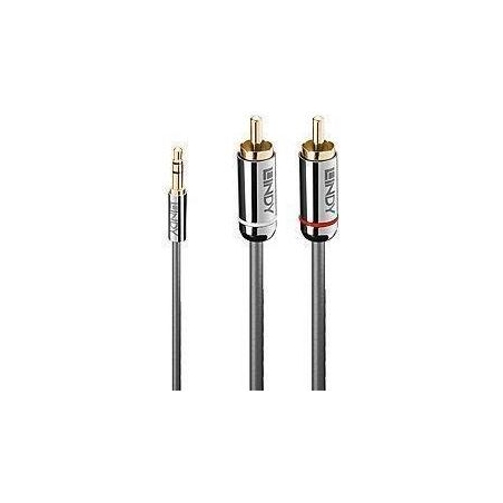 Lindy CABLE AUDIO 3.5MM TO PHONO/0.5M 35332 LINDY