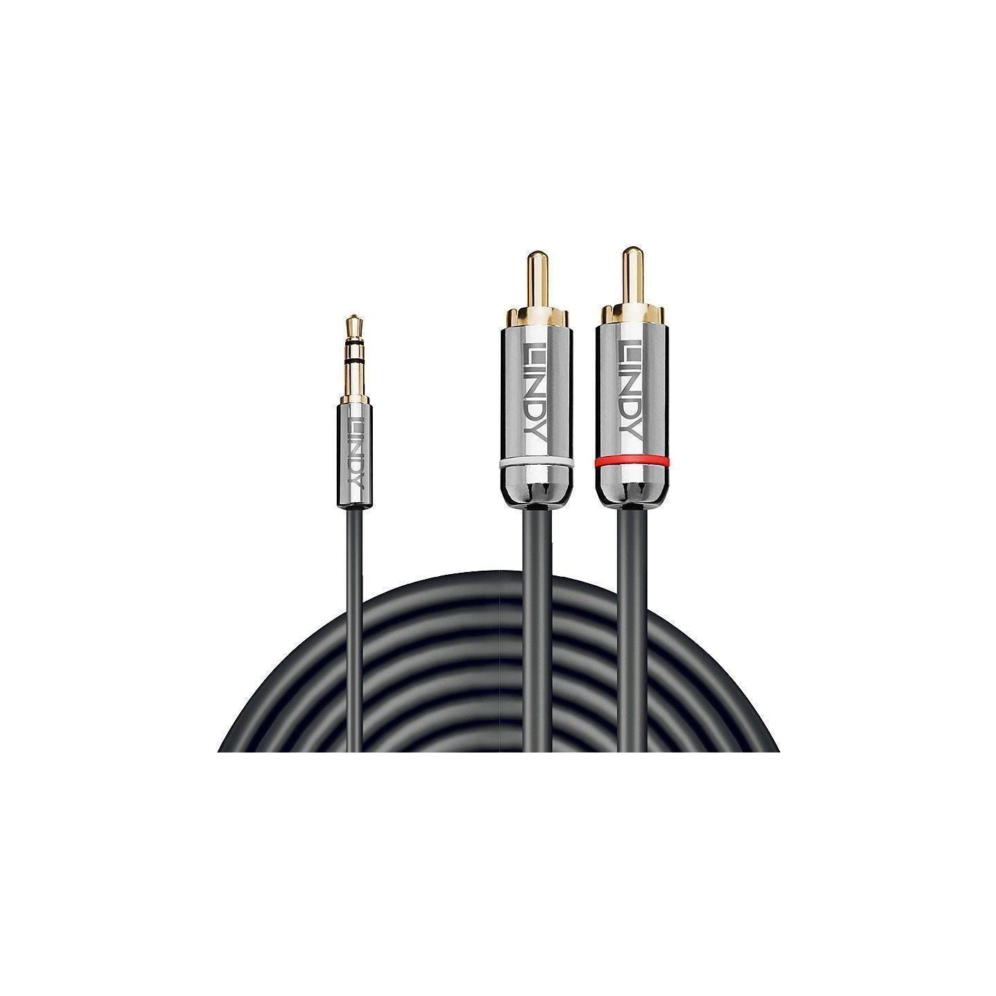 Lindy CABLE AUDIO 3.5MM TO PHONO/0.5M 35332 LINDY