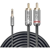 Lindy CABLE AUDIO 3.5MM TO PHONO/0.5M 35332 LINDY