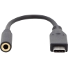 Digitus | USB Type-C Audio adapter cable, Type-C - 3.5mm M/F, 0.2m, Audio input/output, Version 3.1 | AK-300321-002-S | Type-C |