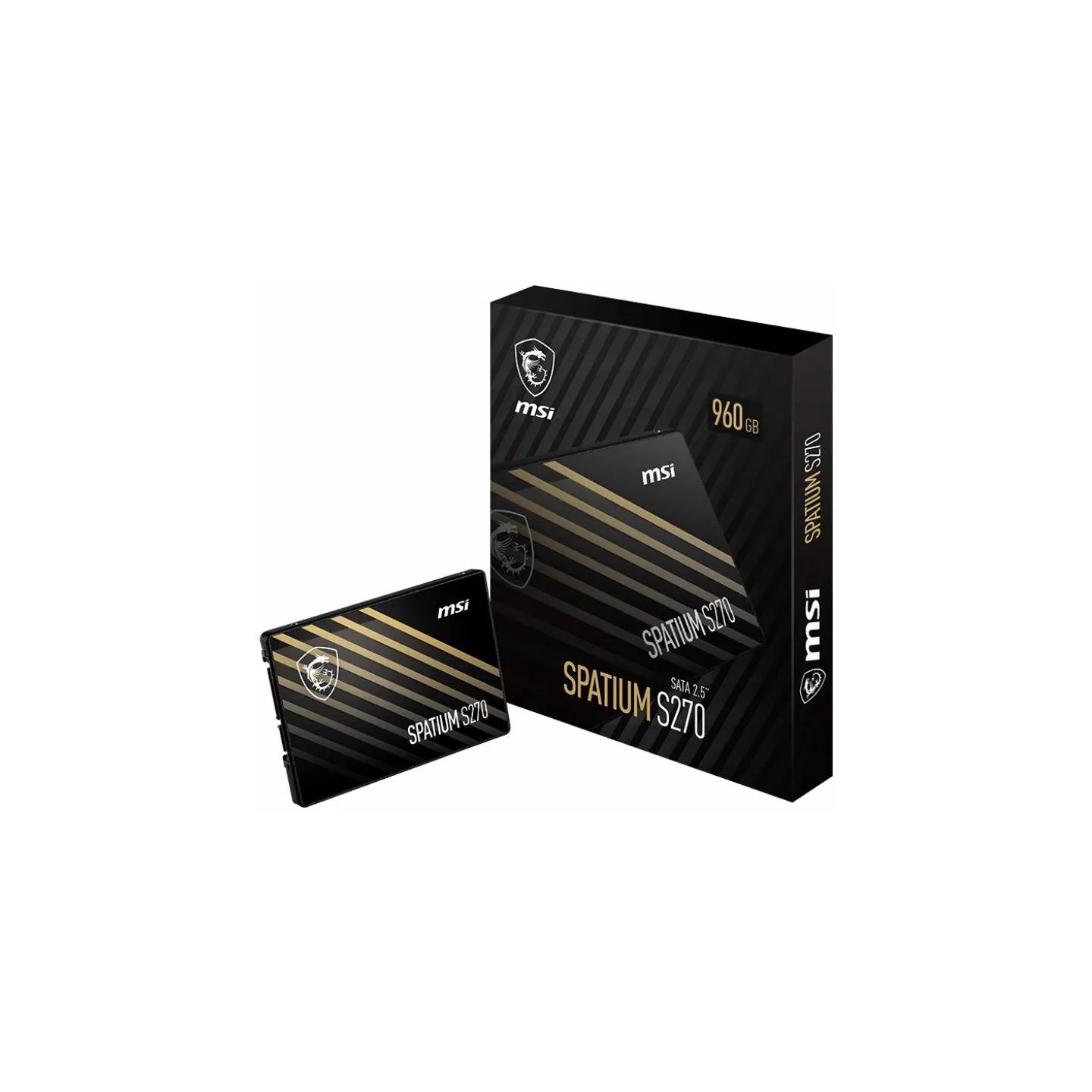 MSI SSD|MSI|SPATIUM S270|240GB|SATA|3D NAND|Write speed 400 MBytes/sec|Read speed 500 MBytes/sec|2,5"|TBW 250 TB|MTBF 2000000 ho