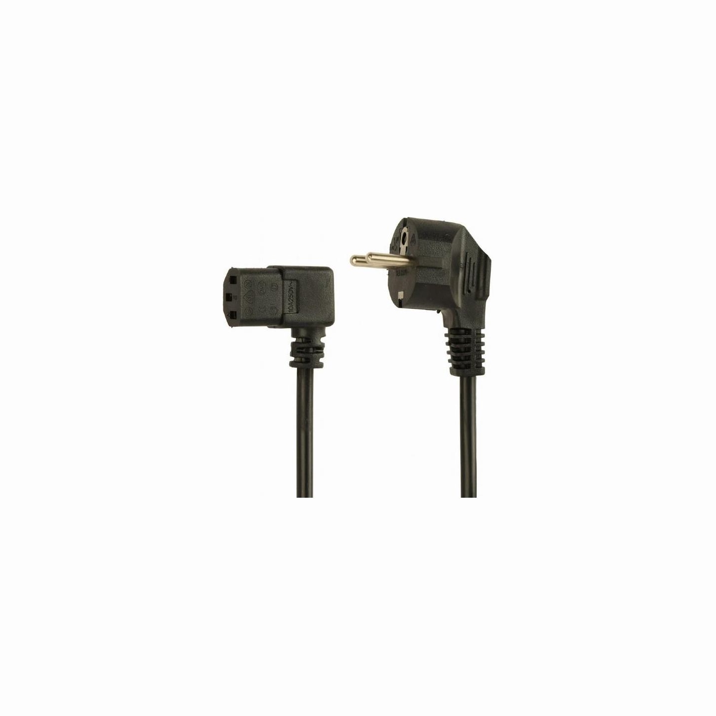 Gembird CABLE POWER ANGLED VDE 1.5M/PC-186A-VDE1B-1.5M GEMBIRD