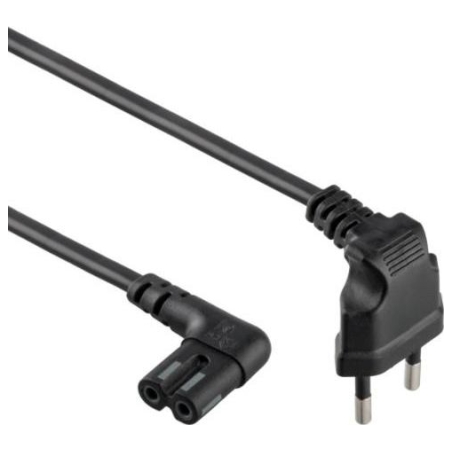 Gembird CABLE POWER EU 1M/ANGLED PC-184L GEMBIRD