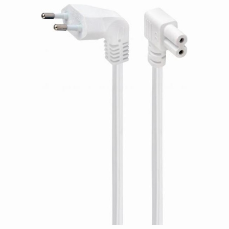 Gembird CABLE POWER EU 2.5M ANGLED/PC-184L-VDE-2.5M-W GEMBIRD