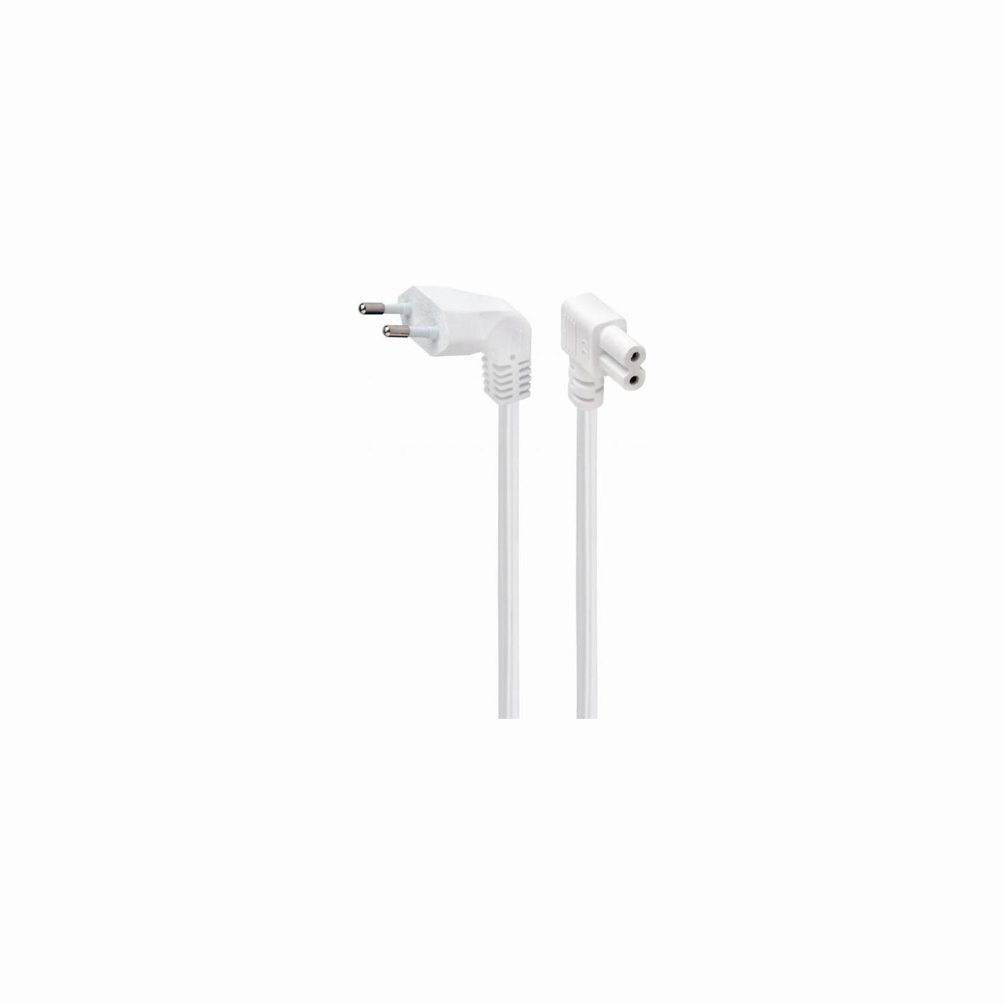 Gembird CABLE POWER EU 2.5M ANGLED/PC-184L-VDE-2.5M-W GEMBIRD