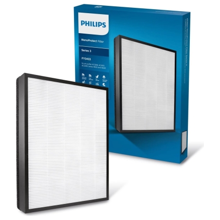 Philips NanoProtect HEPA filter FY3433/10 Captures 99.97% of particles / FY3433/10