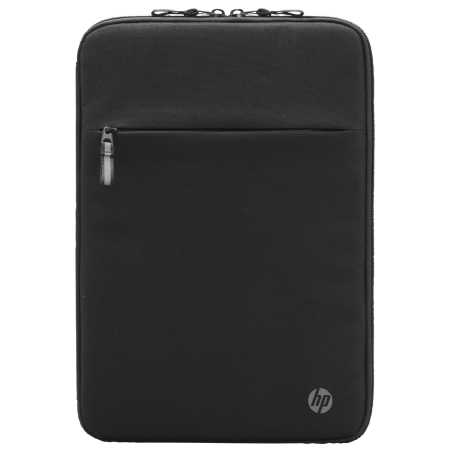 HP Business 14.1 Laptop Sleeve, RFID & Bluetooth tracker Pocket, Sanitizable - Black / 3E2U7AA