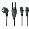Gembird CABLE POWER SPLITTER VDE 2M/PC-186-ML6 GEMBIRD