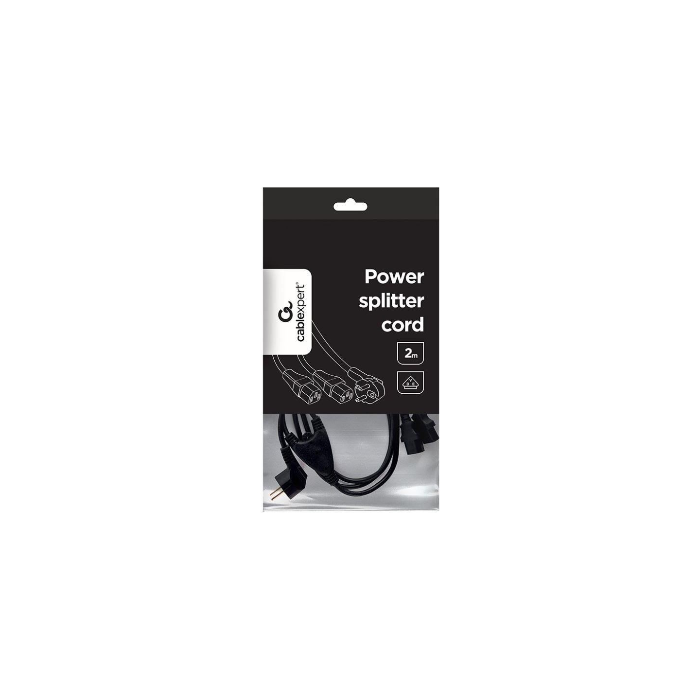 Gembird CABLE POWER SPLITTER VDE 2M/PC-186-ML6 GEMBIRD