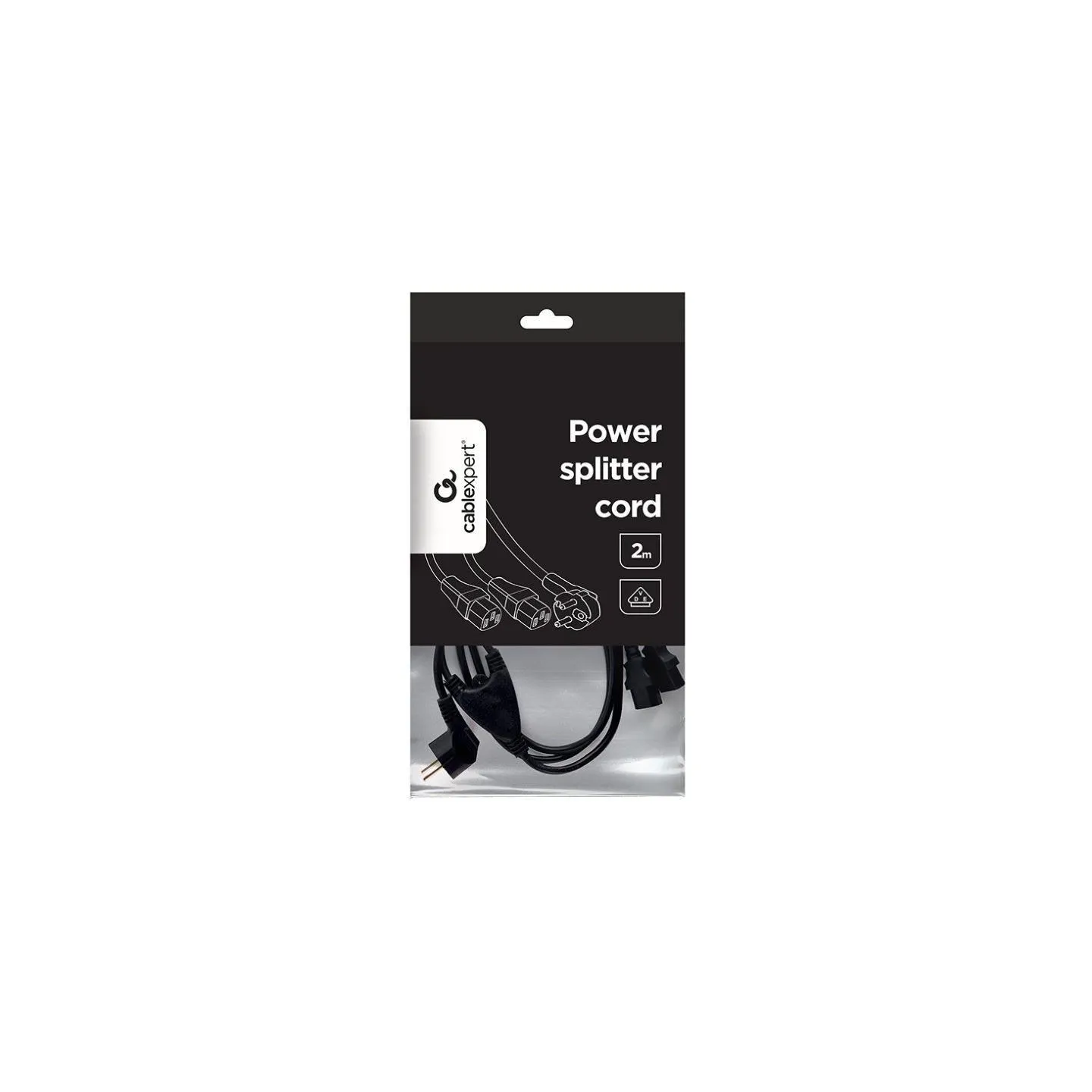 Gembird CABLE POWER SPLITTER VDE 2M/PC-186-ML6 GEMBIRD