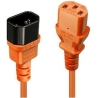 Lindy CABLE POWER IEC EXTENSION 2M/ORANGE 30475 LINDY