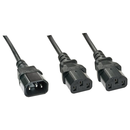 Lindy CABLE POWER C14 TO 2 X C13/1M 30363 LINDY