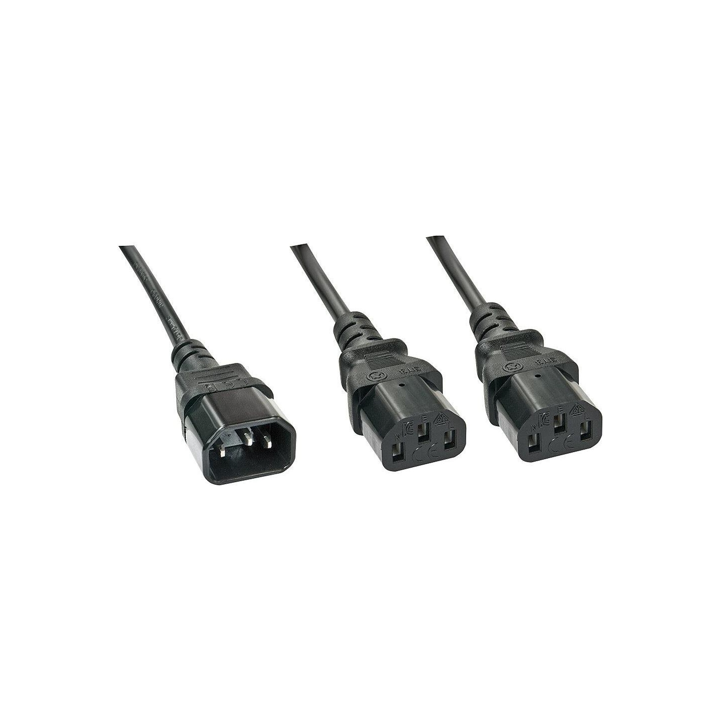 Lindy CABLE POWER C14 TO 2 X C13/1M 30363 LINDY
