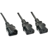 Lindy CABLE POWER C14 TO 2 X C13/1M 30363 LINDY