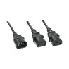 Lindy CABLE POWER C14 TO 2 X C13/1M 30363 LINDY