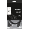 Gembird CABLE POWER EU 1M 6A/PC-186-1M GEMBIRD