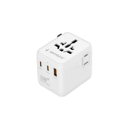 Gembird Universal travel power adapter cube 20W