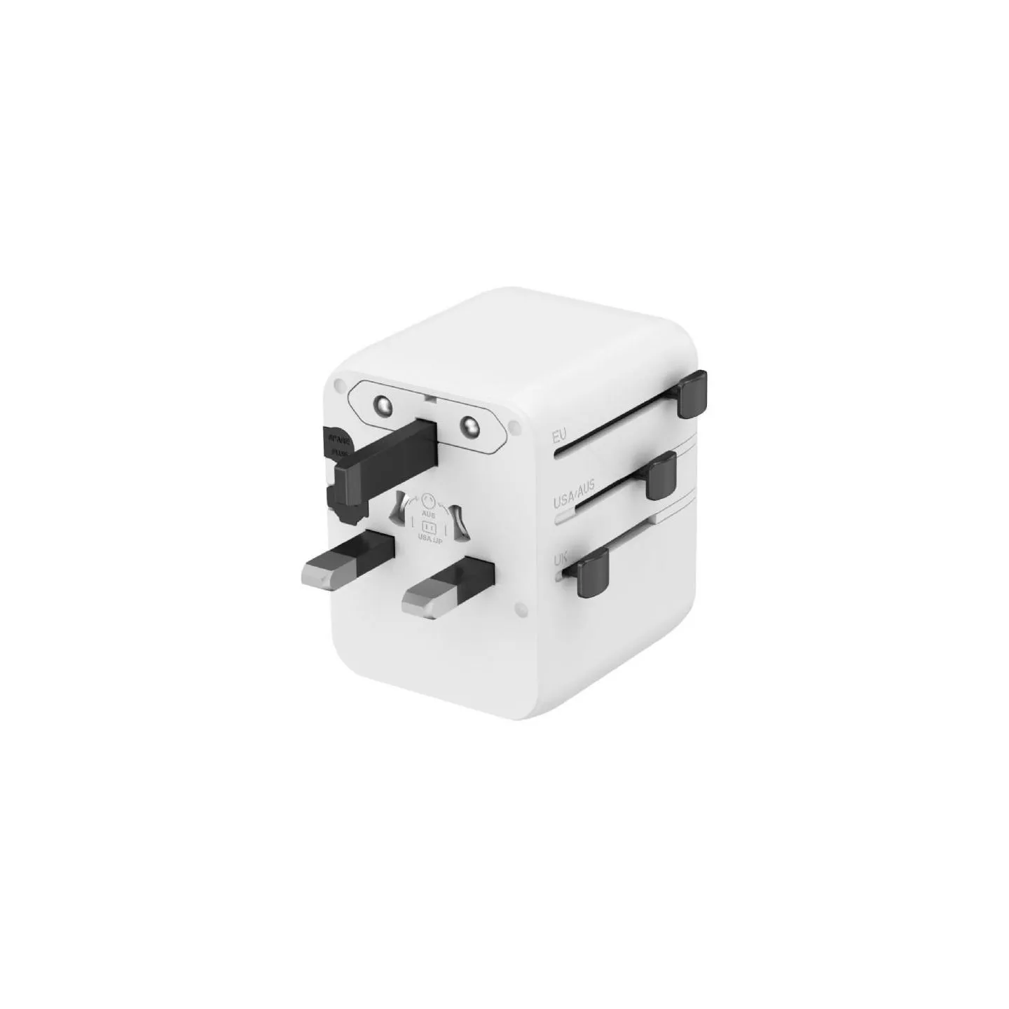 Gembird Universal travel power adapter cube 20W