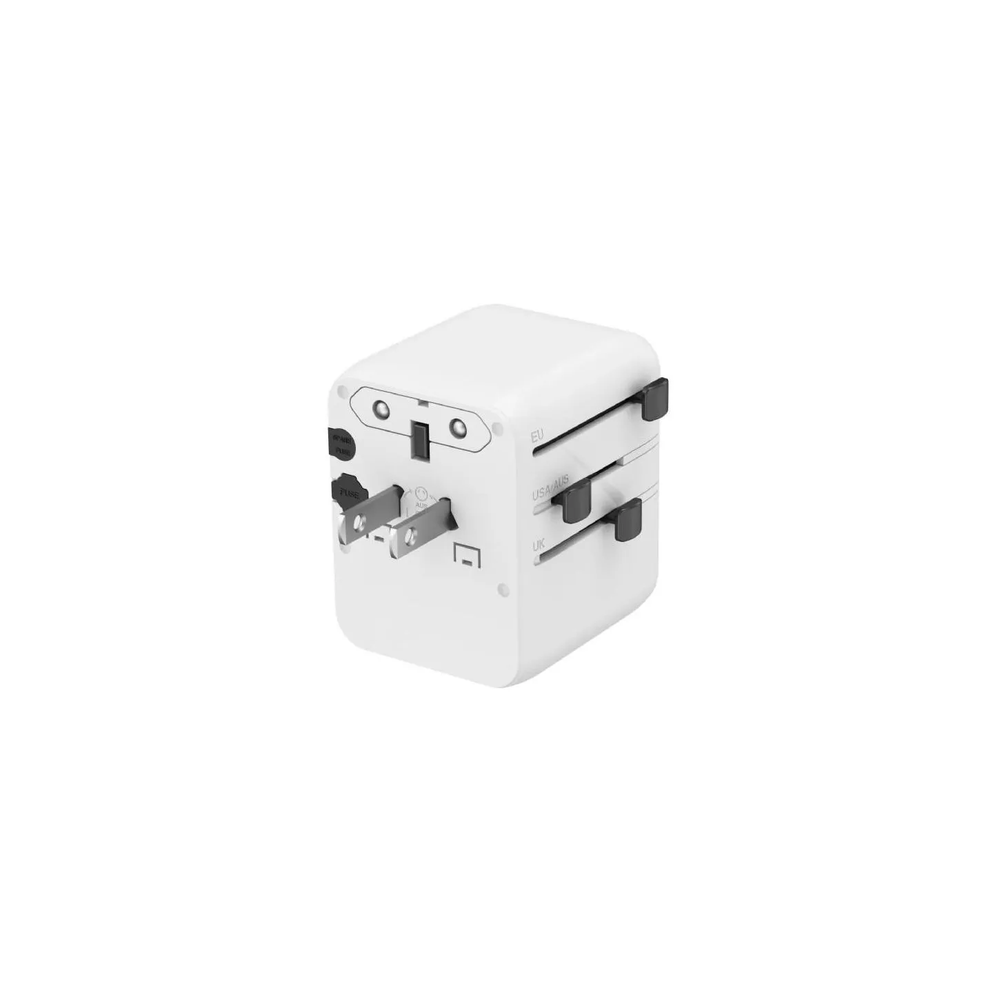 Gembird Universal travel power adapter | TPA-1A2C20-01-W | 20 W | Travel Adapter