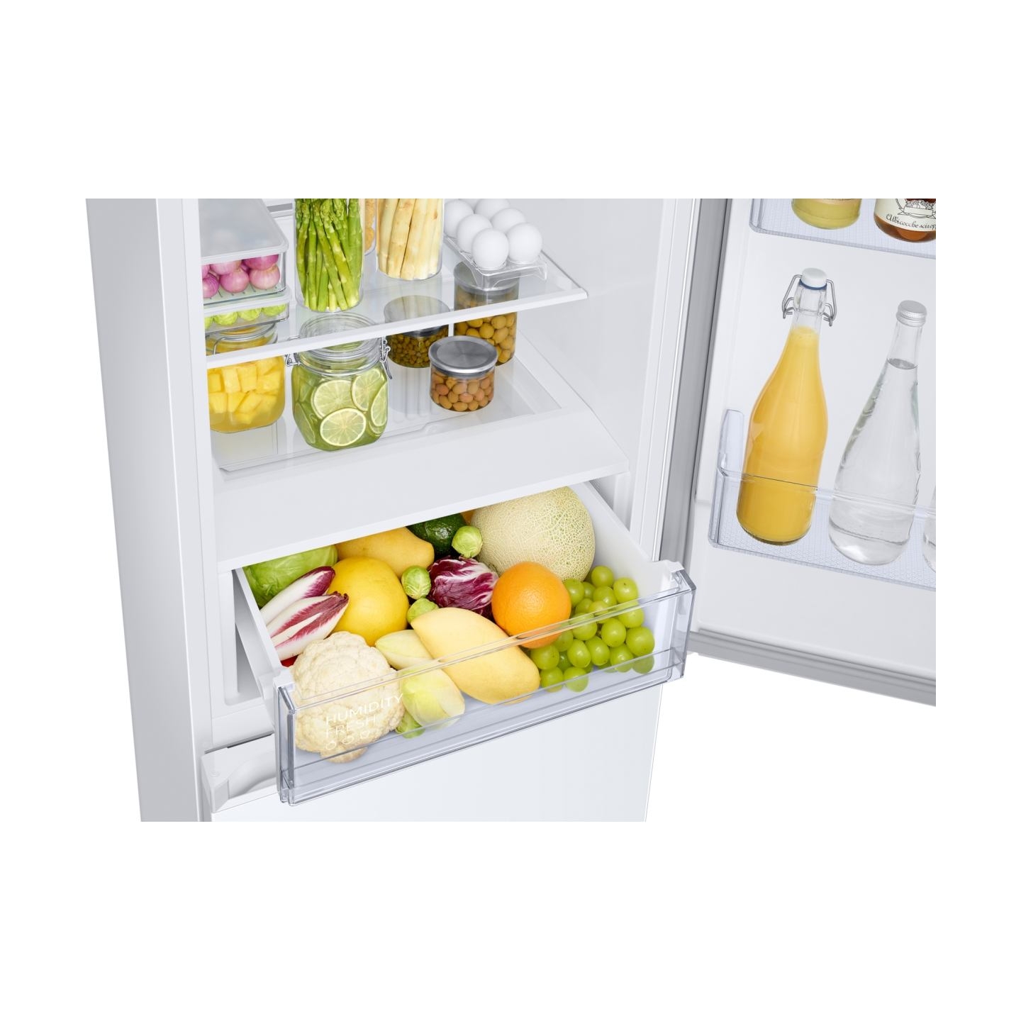 Samsung Refrigerator RB34C670EWW/EF, height 185.3cm, 344l, Energy class E, freezer 114l, fridge 230l / RB34C670EWW/EF