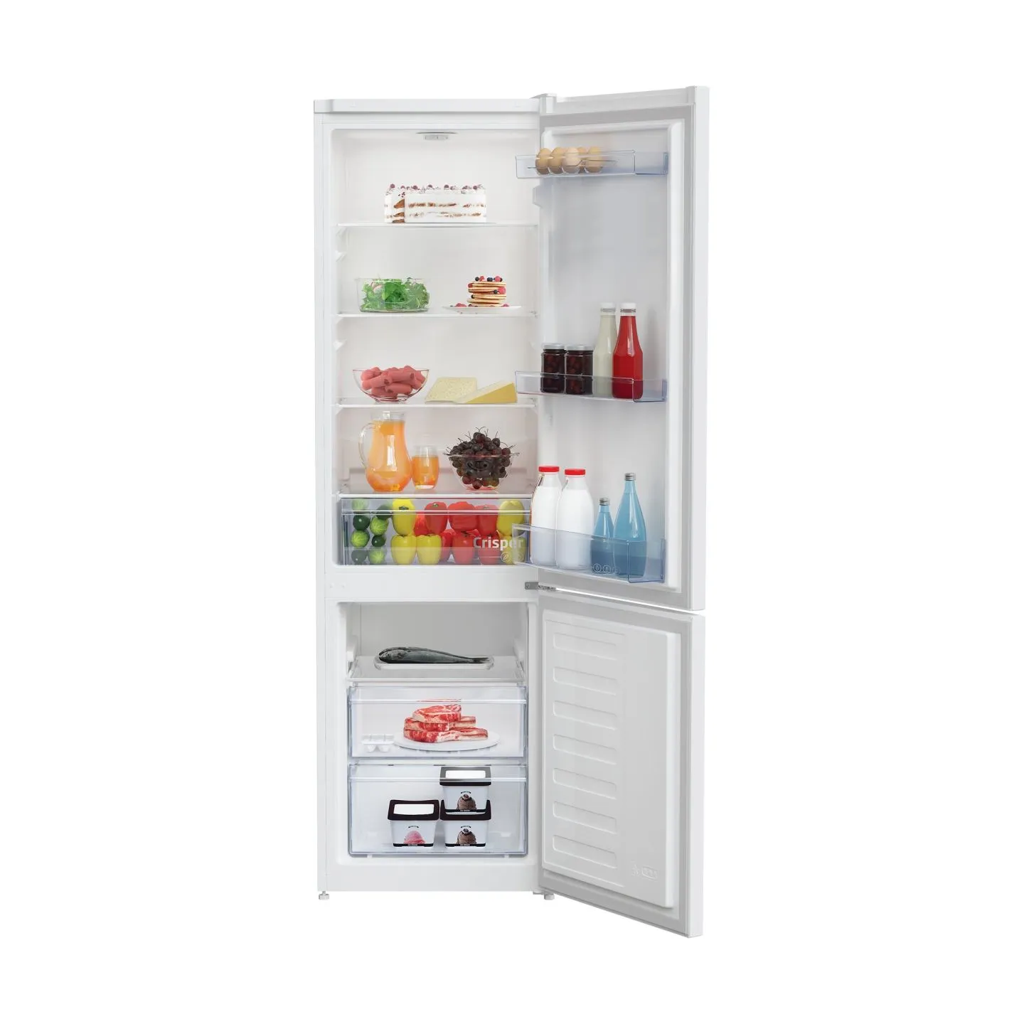 Beko Refrigerator RCSA300K40WN, Energy class E, Height 181 cm, White / RCSA300K40WN