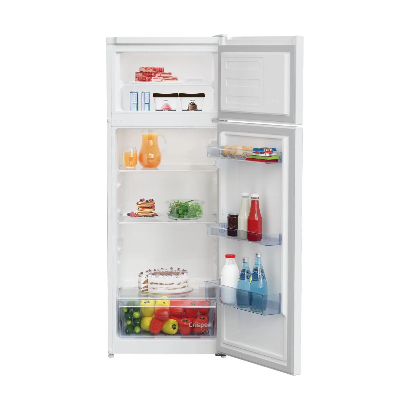 Beko Refrigerator RDSA240K40WN, Energy class E, Height 146.5 cm, White / RDSA240K40WN
