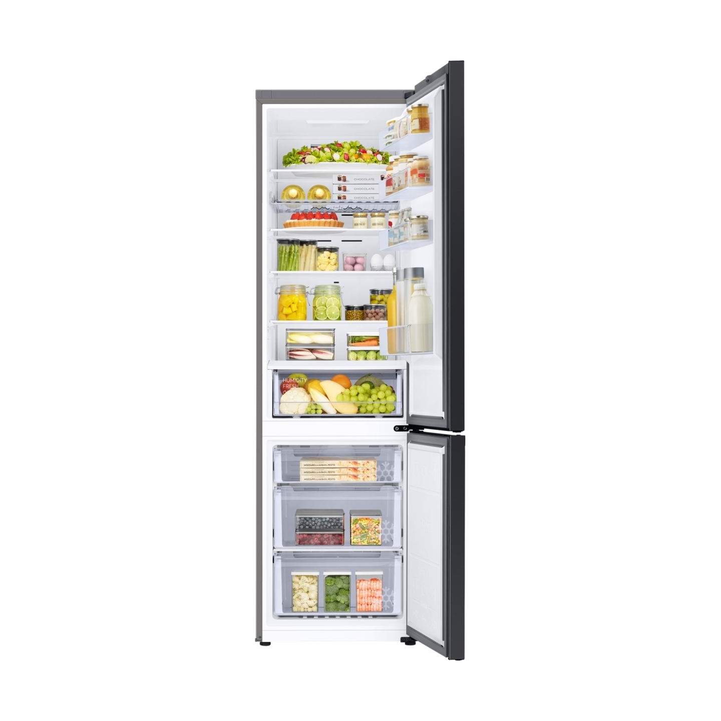 Samsung Refrigerator RB38C6B2E22/EF, height 203cm, 390l, Energy class E, freezer 114l, fridge 276l / RB38C6B2E22/EF